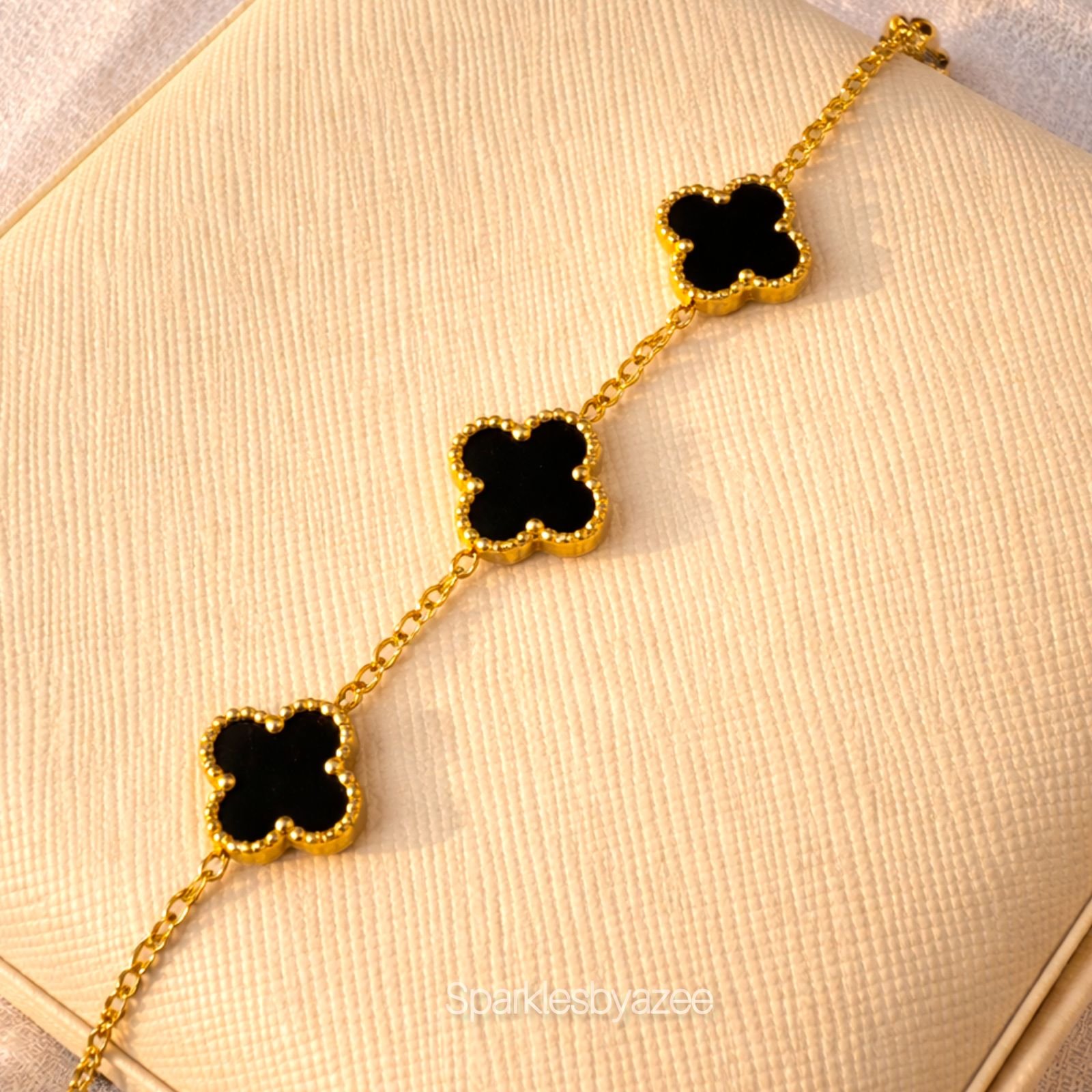 Van Cleef Bracelet Double Sided - (18K Gold Plated)